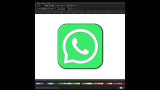 How to Draw WhatsApp Logo #shorts #whatapp #youtubeshorts