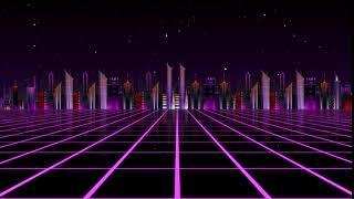 SynthWave Background Loop Animation [1080p, 60 fps, NO Copyright]