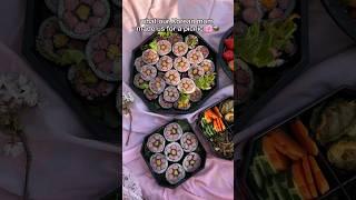 Cherry Blossom Kimbap (벚꽃김밥)  #koreanfood #vegan #mukbang #cooking