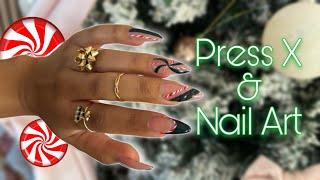 Do My Nails With Me! Christmas Peppermint & Textured Sweater Nail Art