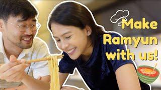 Making Creamy Ramyun! - Maudy Ayunda & Mas Oppa