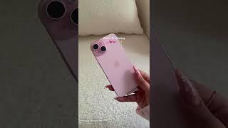 Pink iPhone 15 #unboxing #iPhone #iphone15 #pink#aesthetic