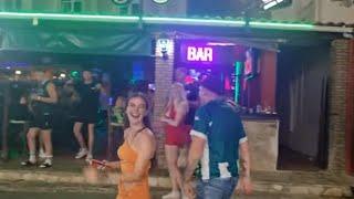 KAVOS Corfu - WARNING 1am Nightlife On The Strip.........