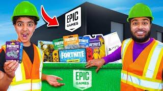 We Went Back To EPIC GAMES To Dumpster Dive! (V-BUCKS JACKPOT!)