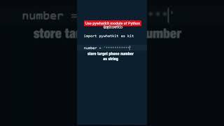 send WhatsApp message using Python automation