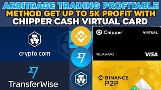 Arbitrage trading profitable method get up to 5k profit with chipper cash virtual card using T wise