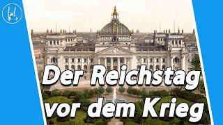 Das Reichstagsgebäude in Berlin vor den Zerstörungen  4K