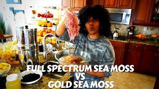 Full Spectrum Purple sea moss vs Gold Sea Moss Benefits | How To Make Sea Moss Gel/Smoothie