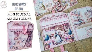 Mini Journal Album Folder - Full Tutorial - Blossoms of Joy Paper Project