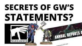 Secrets of Games Workshop's Financial Reports?