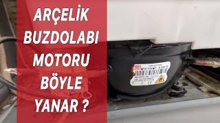 Arçelik Buzdolabı Motoru Böyle Yanar ? Şoklama ile Buzdolabı Motoru Düzelir mi?