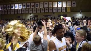 Valparaiso University Student Section Rushes Court After Win Over St. Mary's