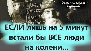 "Хотя бы на 5 минут Все Люди Встали бы на колени и..." старец Серафим