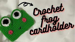 CROCHET FROG PURSE/CARDHOLDER