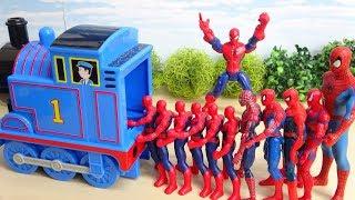 Thomas & Friends Many Spiderman Get on the Train Hero Toy New Block