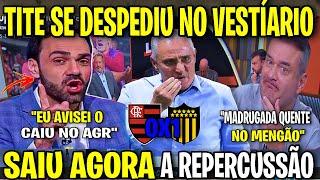  IMPRENSA DEBATE A DEMISSÃO DE TITE NO FLAMENGO! CHEGOU A HORA DO ADEUS ! FLAMENGO 0X1 PEÑAROL