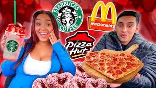 TRYING NEW VALENTINES DAY ITEMS FROM FAST FOOD RESTAURANTS!!