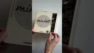 Mindsti unboxing Yin Yang blau-violett Holzpuzzle