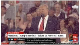PRESIDENT TRUMP'S 4TH JULY SPEECH  PART 1 LINCOLN MEMORIAL