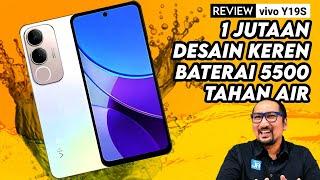 Hape 1 Jutaan, Batt 5500, Tahan Air, Desain Keren - REVIEW vivo Y19s