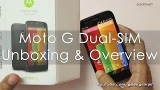 Moto G Dual SIM Official Indian Version Unboxing First Boot & Overview