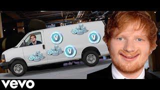 shape of you but ed sheeran has a white van