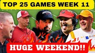 BIG GAMES FOR WEEK 11!! TENNESSEE FOOTBALL, OHIO STATE FOOTBALL, SEC FOOTBALL, TEXAS FOOTBALL,