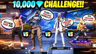  Warloop & DemiGod & Wacky உங்க 3 பேருக்கு ஒரு Challenge தரேன் Win Panna 10,000 Diamond / FreeFire