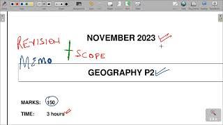 GRADE 11 GEOGRAPHY END YEAR P2 REVISION MEMO 2023. QUESTION 1 DEVELOPMENT GEOGRAPHY