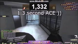 CS:GO WORLDS FASTEST ACE 1 SEC ACE! //By Anomaly