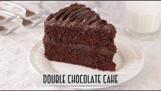 Double Chocolate Cake | with Old Fashion Cooked Chocolate Fudge Frosting