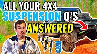 4WD Suspension Questions Answered! Lift Kit FAQ! We answer all your questions.