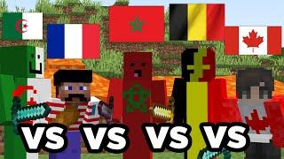 J'ai fait Affronter chaque Pays pour voir lequel était la meilleure à Minecraft !