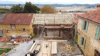 Father & Son RESTORE 300-year-old Barn.. [80 Day Timelapse]