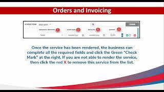 EMA Providers: Orders and Invoicing