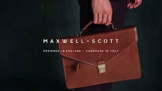 Maxwell-Scott | The Lorenzo Leather Briefcase