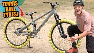 TENNIS BALL TYRES ON MY MOUNTAIN BIKE!