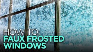 Fake Frosted Windows for Christmas with Salt! | DIY Holiday