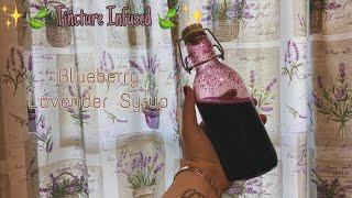 How to make  Infused/edible blueberry 🫐 lavender syrup for coffee,tea,pastries,etc.