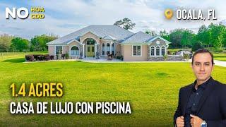 ¿Cómo es vivir en 1.4 ACRES de libertad , PISCINA y vida SIN restricciones en Ocala, Florida  ?