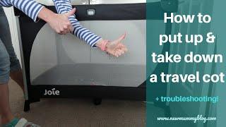 How to put up a travel cot + take it down in SECONDS  | * NEW MUMMY BLOG *