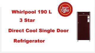 Whirlpool 190 L 3Star Direct Cool Single Door Refrigerator