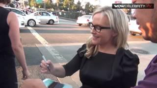 Rachael Harris Arrives To The Book Of Mormon play in Hollywood