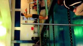 Jared Kaser diving for Lebanon High School