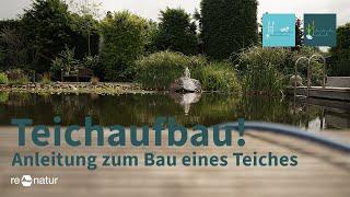 Teichaufbau bei re-natur.de - Anleitung zum Bau eines Teiches (Schwimmteiches)