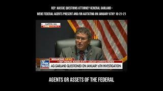 Rep. Massie Questions AG Garland On Confidential Human Sources Deployed on January 6, 2021