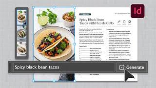 Generate images with text prompts in Adobe InDesign