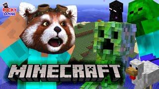 ОСТАТЬСЯ В ЖИВЫХ НА НЕОБИТАЕМОМ ОСТРОВЕ! РОККИ ИГРАЕТ В MINECRAFT!