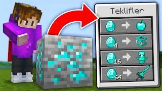 Minecraft ama BLOKLARLA OP TAKAS YAPABİLİYORUM!