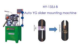 HY-133J-B Auto YG slider mounting machine for metal zipper # zipper machine